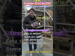 El eje de la válvula de posición de Fisher DVC6200